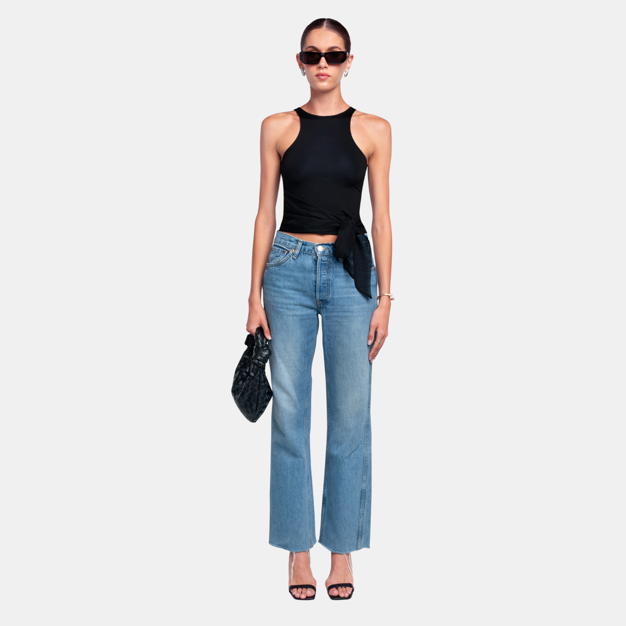 OW Collection LANA Tie Top Account 002 - Black Caviar
