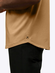 Mens | AO Henley Curve-Hem | Signature-Fit PYCA Pro | Latte