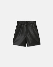 Leana Okobor Alt-Leather Shorts | Black