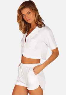OW Collection LEMONGRASS Crop Shirt Shirt 001 - White