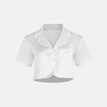 OW Collection LEMONGRASS Crop Shirt Shirt 001 - White