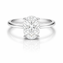 3.00 CT Oval Lab-Grown Diamond | Engagement Ring | 14K White Gold | H Color | VS Clarity