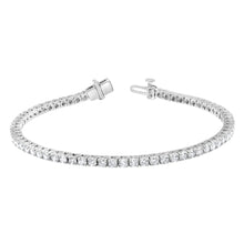 Womens | 3.00 CT Round Cut Lab Grown Accent Diamond | Tennis Bracelet | Sterling Silver | G-SI