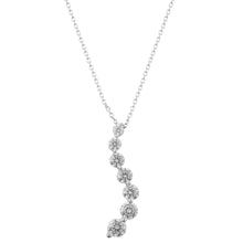 Womens | 1.00 CT Round Cut Lab Grown Accent Diamond | Necklace | Sterling Silver | J-K-I1/I2