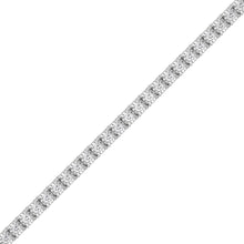 Womens | 0.75 CT Round Cut Lab Grown Accent Diamond | Large Tennis Bracelet | Sterling Silver | I-I1