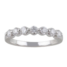 0.50 CT Round Lab-Grown Diamond | Wedding Band Ring - I | 14K White Gold | F Color | VS Clarity