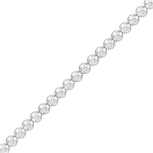 Womens | 3.00 CT Round Cut Lab Grown Accent Diamond | Tennis Bracelet - I | Sterling Silver | I-I1