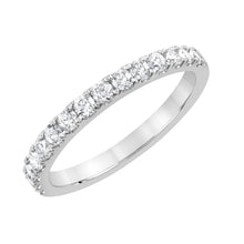 Womens | 0.50 CT Round Cut Lab Grown Diamond | Wedding Band | 10K White Gold | J-SI-I1