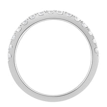 Womens | 0.50 CT Round Cut Lab Grown Diamond | Wedding Band | 10K White Gold | J-SI-I1