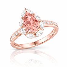 3.00 CT Pear Lab-Grown Diamond | Engagement Ring | 14K Rose Gold | G Color | VS Clarity