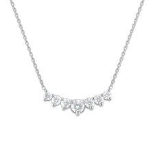 Womens | 1.00 CT Round Cut Lab Grown Diamond | Rivera Necklace | Sterling Silver | J-K-I1/I2