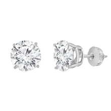 Womens | 1.50 CT Round Cut Lab Grown Diamond | Solitaire Stud | 14K White Gold | I-I1