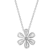 Womens | 1.00 CT  Pear &Round Cut Lab Grown Diamond | Floral Necklace | Sterling Silver | J-K-I1/I2