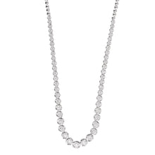 Womens | 3.00 CT Round Cut Lab Grown Diamond | Graduating Necklace | Rose Gold Flashed Silver | G-SI