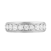 Womens | 0.25 CT Round Cut Lab Grown 12 Stone Accent Diamond | Wedding Band | Sterling Silver | I-J-I1