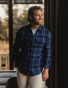 Men | Mountain Overshirt | Indigo Plaid