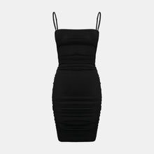 OW Collection LINA Mini Dress Dress 002 - Black Caviar