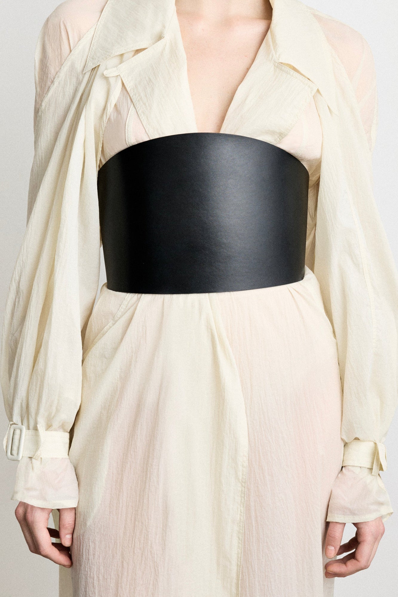 Undone Buckle Corset Belt | Black