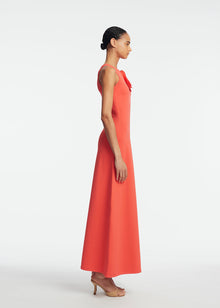 Rose Detail Knit Halter Dress | Watermelon