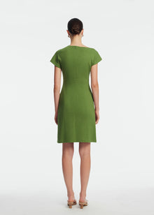 Textured Jersey Draped Shoulder Dress | Cactus
