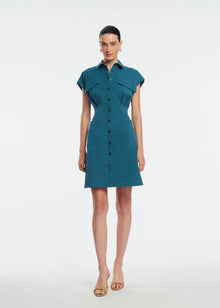 Stretch Cotton Safari Dress | Mallard