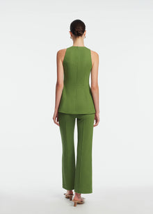 Textured Jersey Sleeveless Top | Cactus