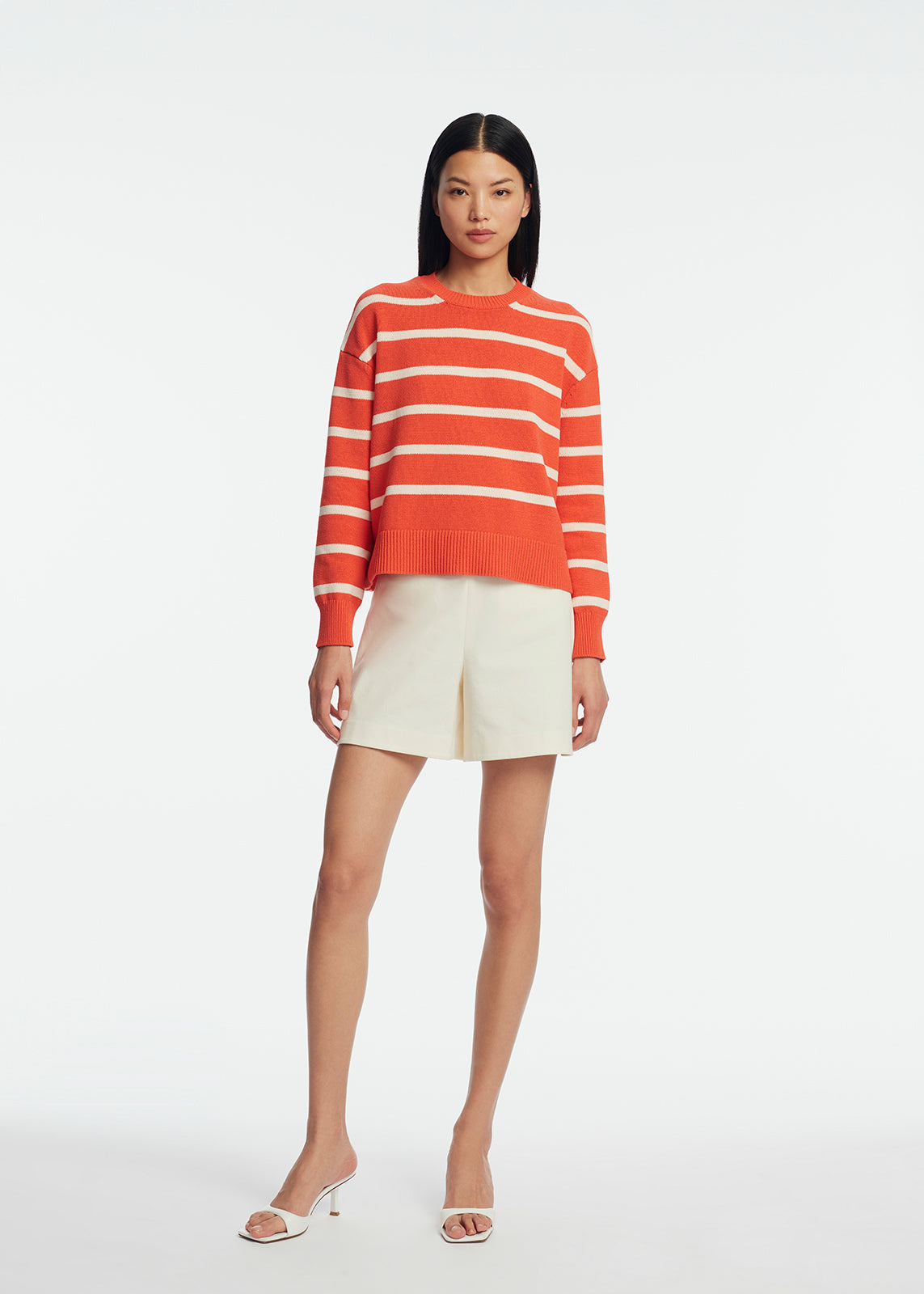 Striped Knit Crewneck | Watermelon Multi