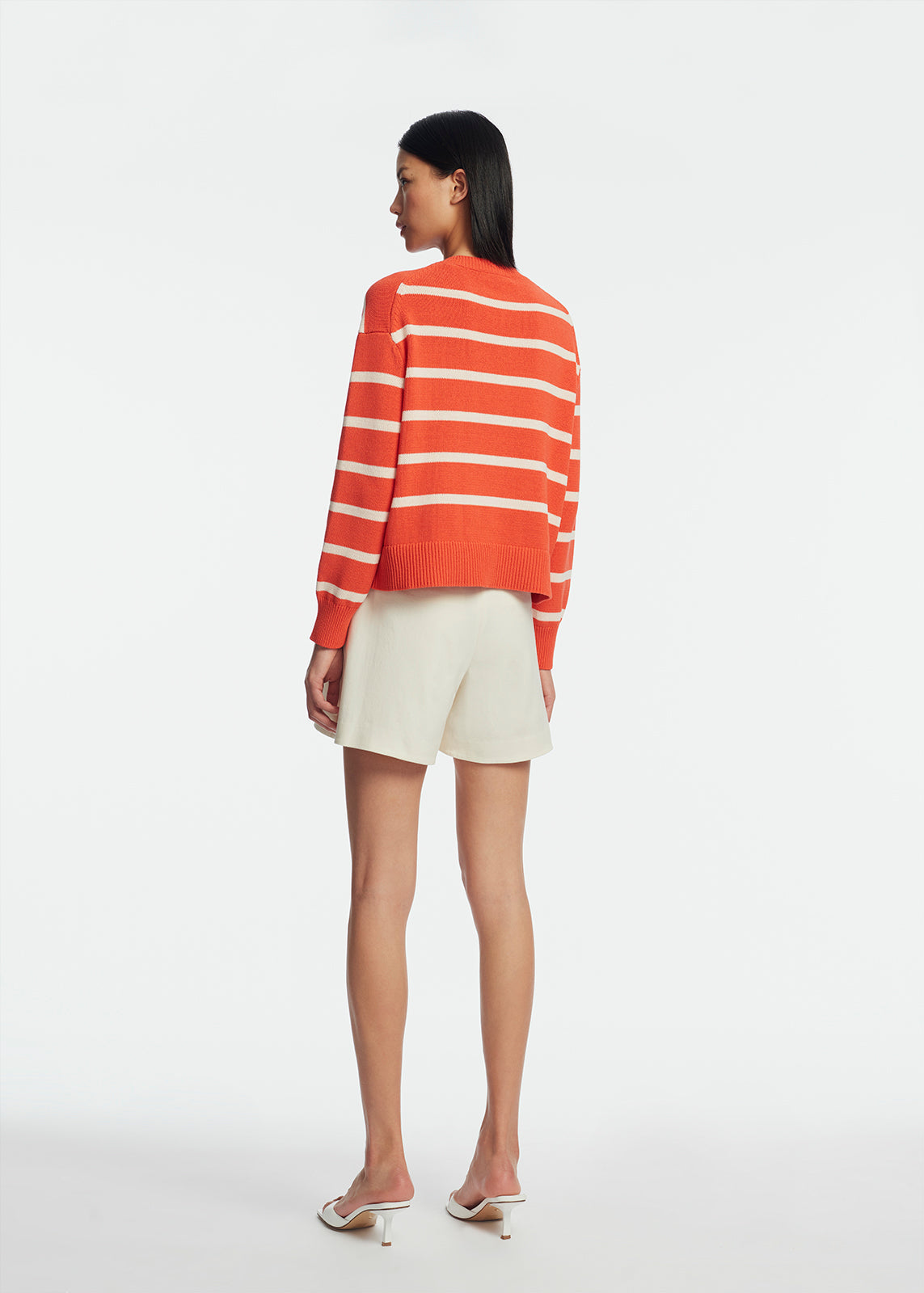 Striped Knit Crewneck | Watermelon Multi