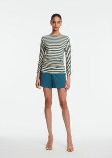 Stretch Cotton Clara Short | Mallard