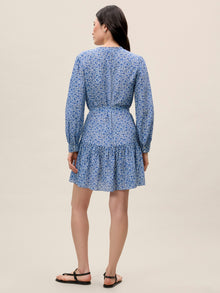 Delft Fleur Belted Dress | Delft Fleur Indigo Combo