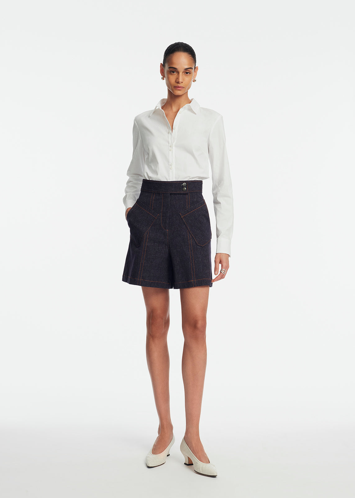 Stretch Denim Short | Midnight