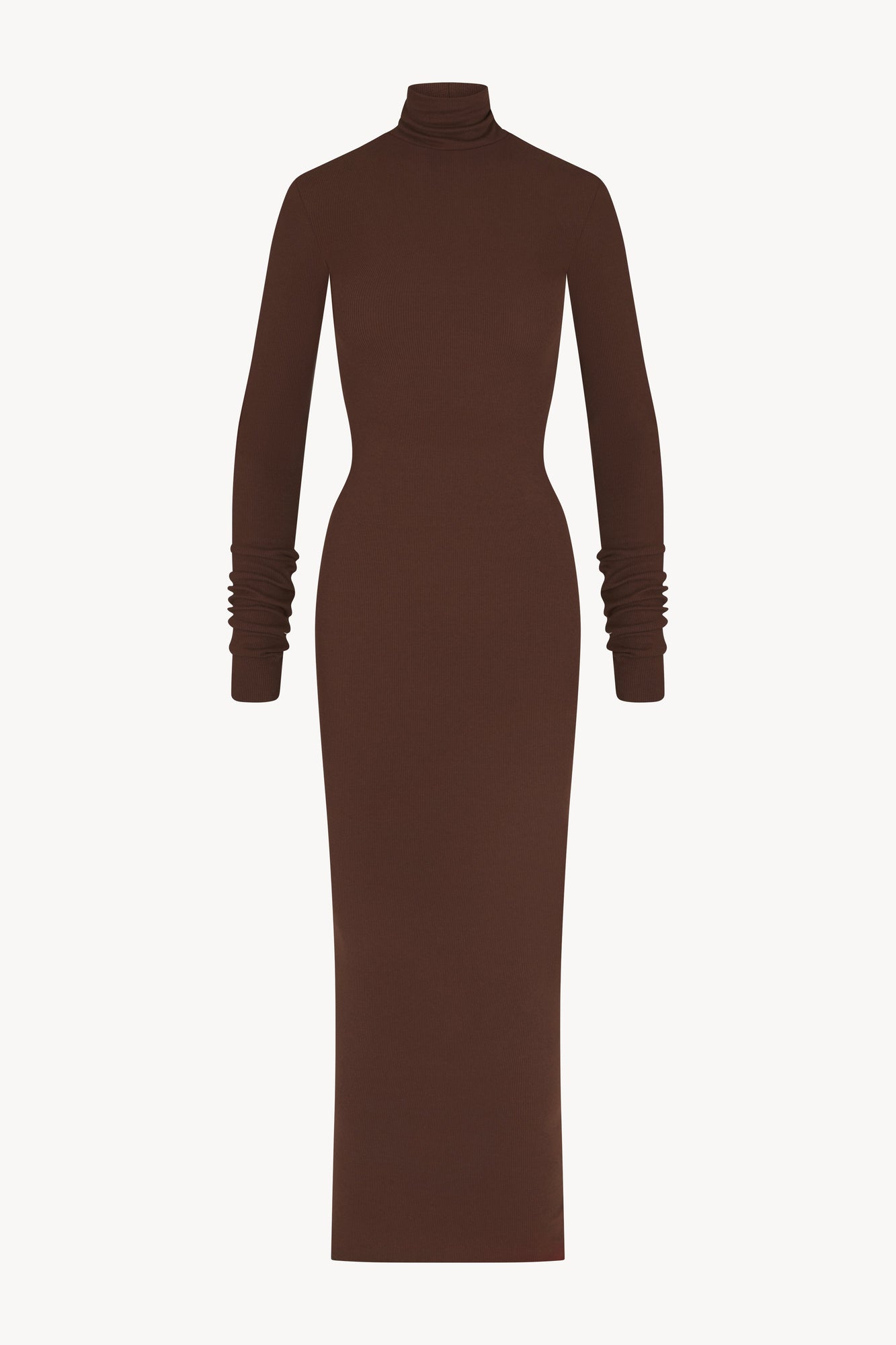 LONG SLEEVE TURTLENECK MAXI DRESS - ETERNE