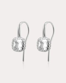 The Classique Cushion Hook Earrings | Silver