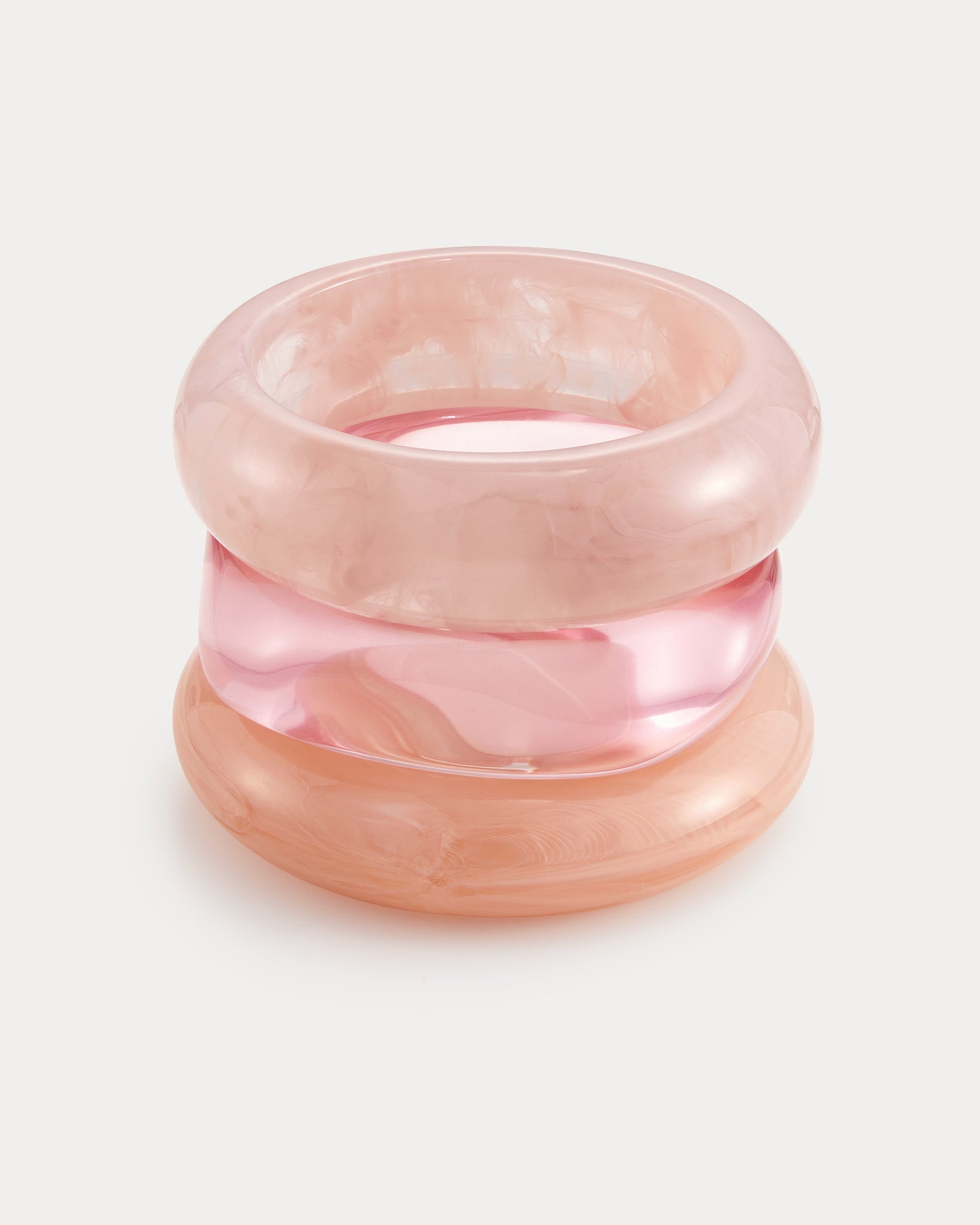The Formentera Bangle Set | Set of 3 Bangles | Shades of Pink