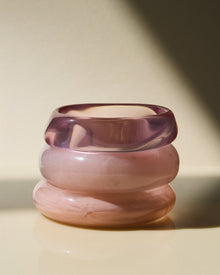 The Formentera Bangle Set | Set of 3 Bangles | Shades of Pink