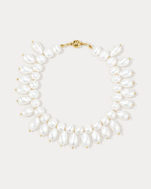 The Mallorca Pearl Statement Anklet | Freshwater Pearls | Gold
