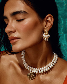 The Mallorca Pearl Statement Necklace | Freshwater Pearls | Gold