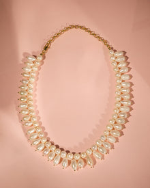 The Mallorca Pearl Statement Necklace | Freshwater Pearls | Gold