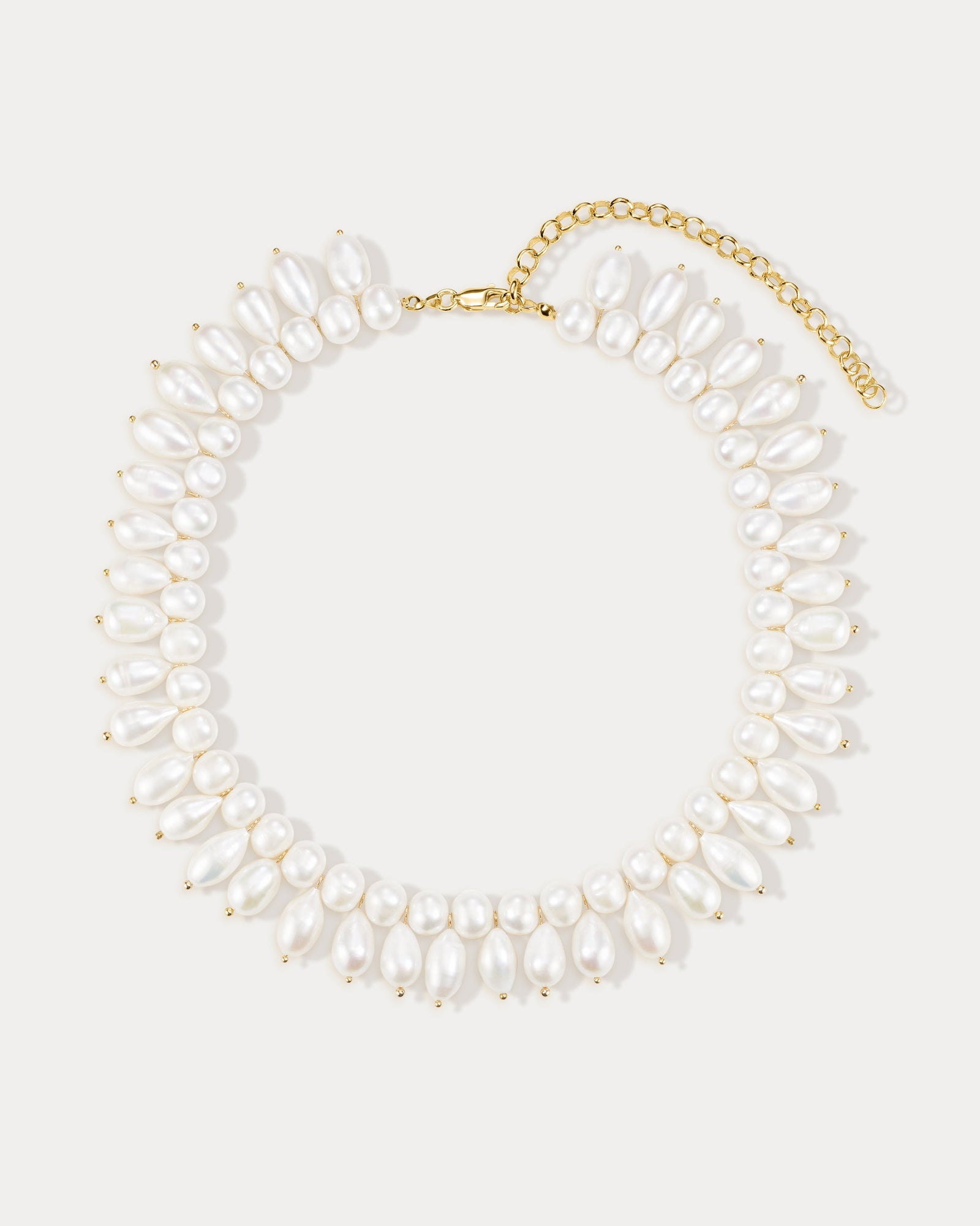 The Mallorca Pearl Statement Necklace | Freshwater Pearls | Gold