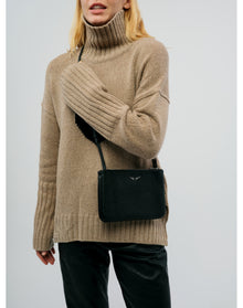 Women | Duo Wings Grained Leather | Black