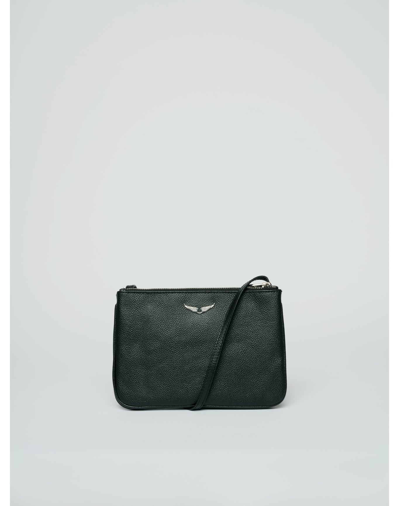 Women | Duo Wings Grained Leather | Black