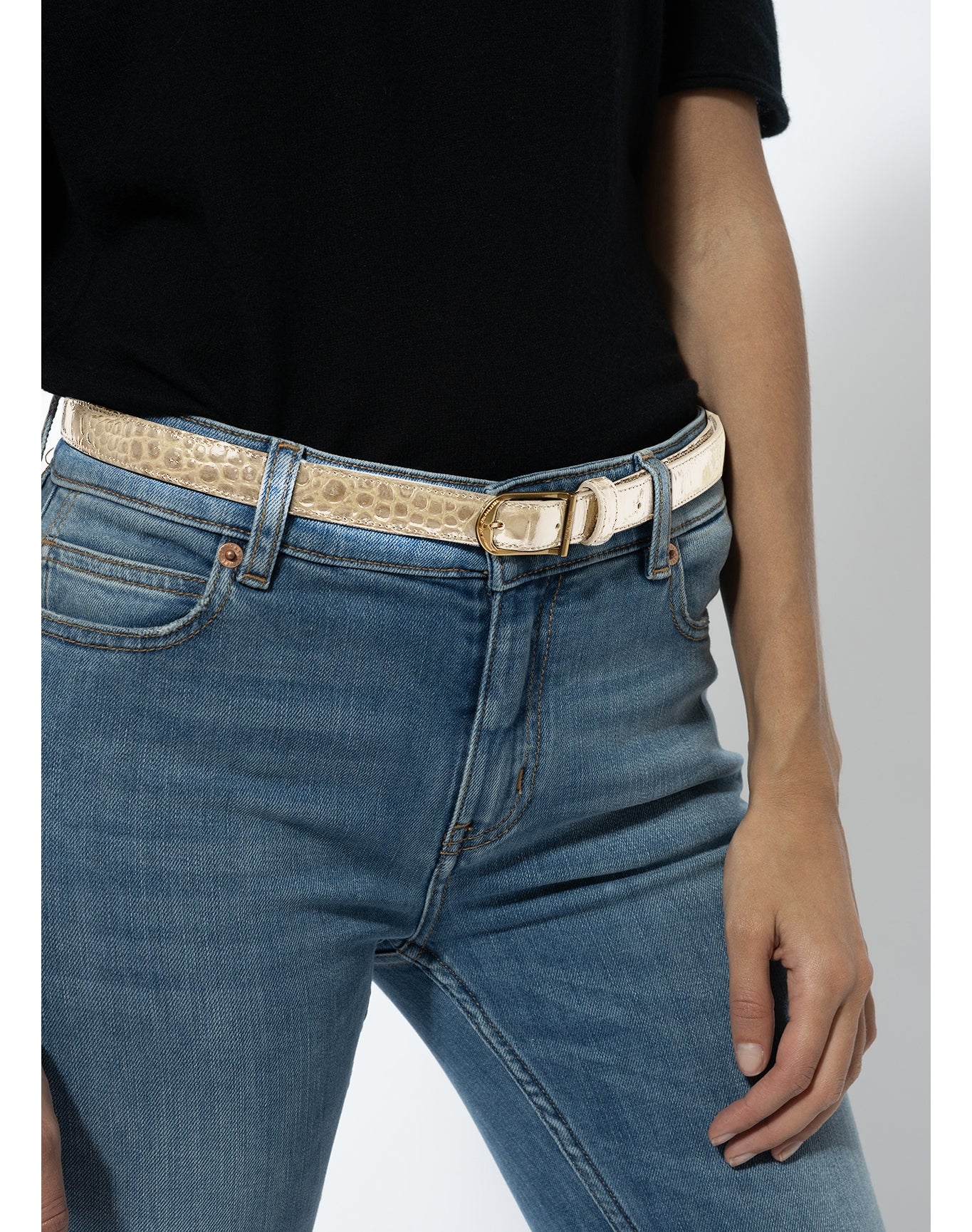 Women | Rise 20Mm Embossed Croco | Flash