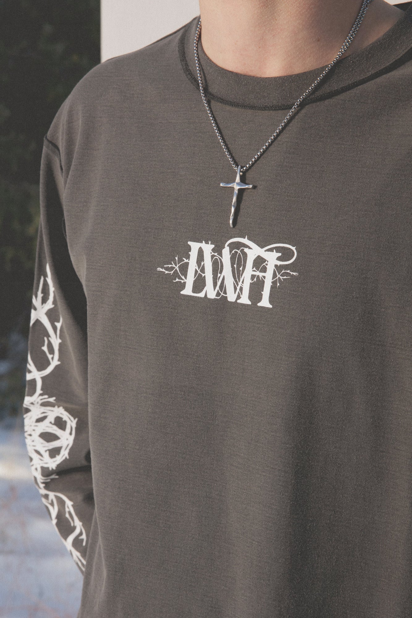 LWH Thorn Logo L/S Tee | Vintage Black