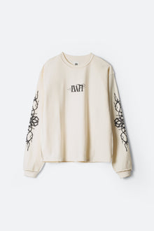 LWH Thorn Logo L x S Tee | Vintage White