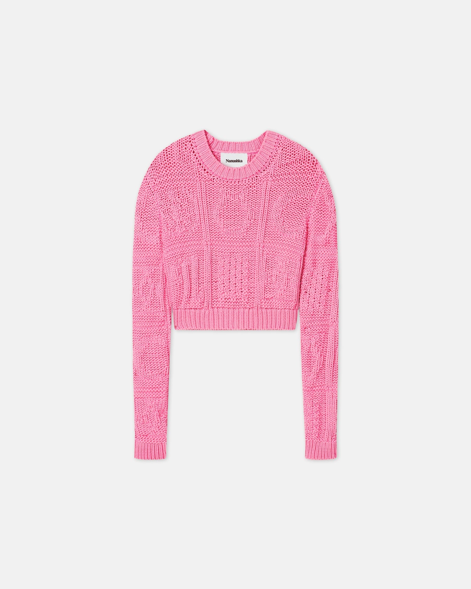 Womens | Lyssa Cable-Knit Cotton-Blend Sweater | Pink