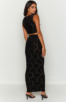Late Night Maxi Skirt | Black