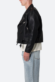 Leather Moto Jacket | Black