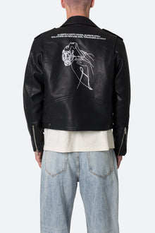 Leather Moto Jacket | Black