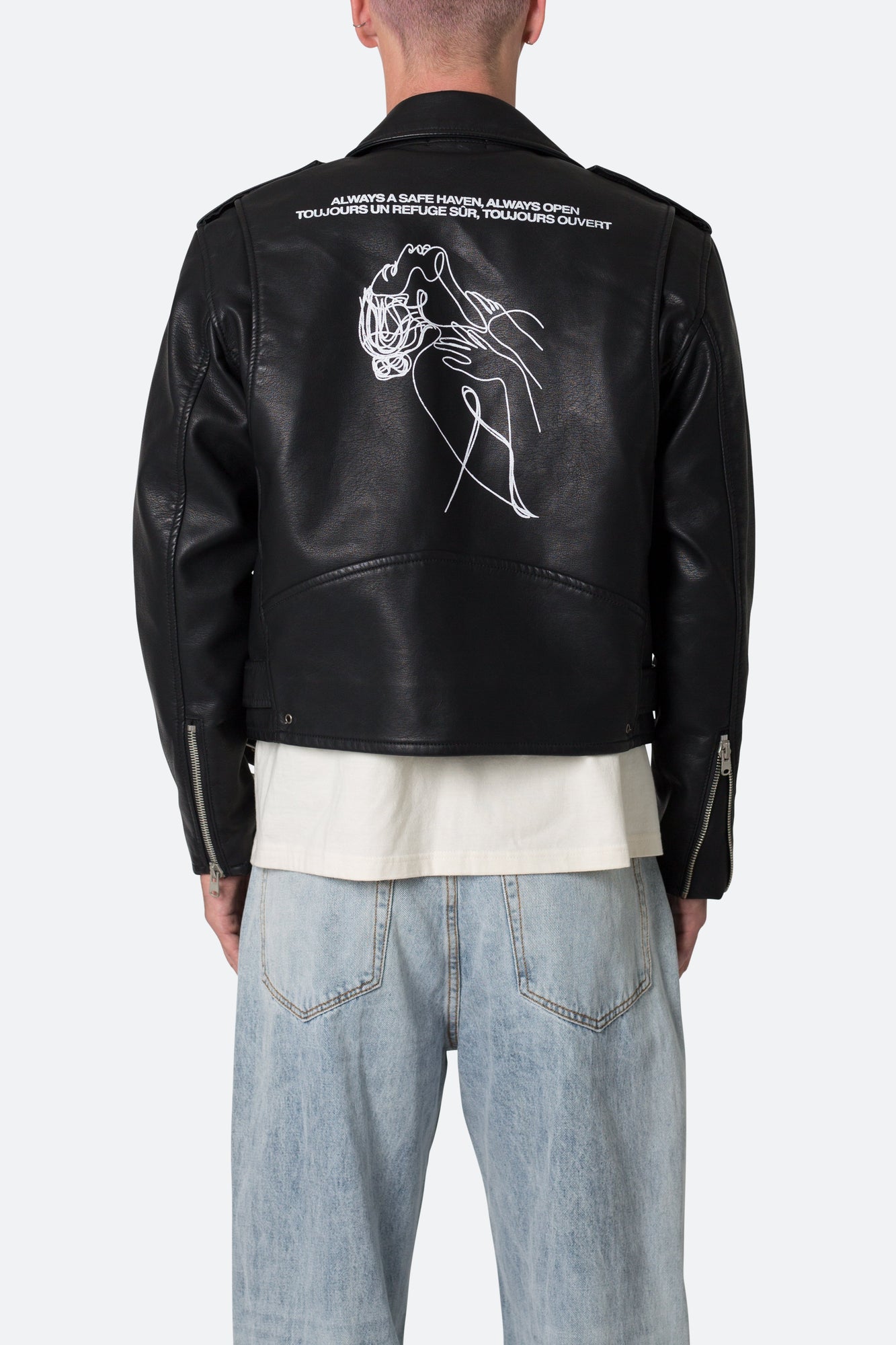 Leather Moto Jacket | Black
