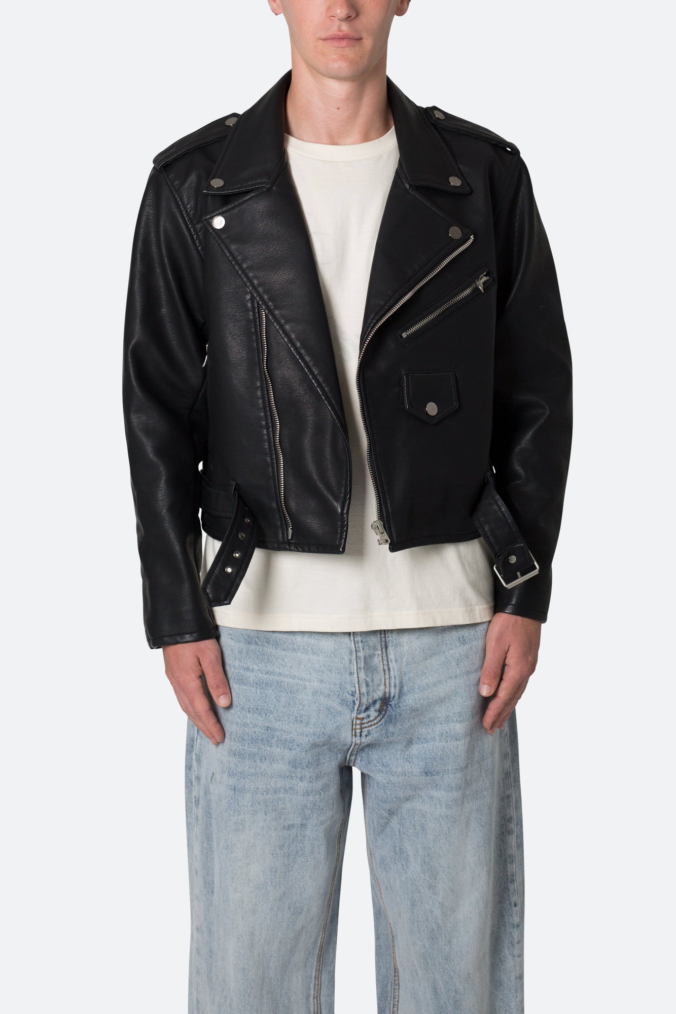 Leather Moto Jacket | Black